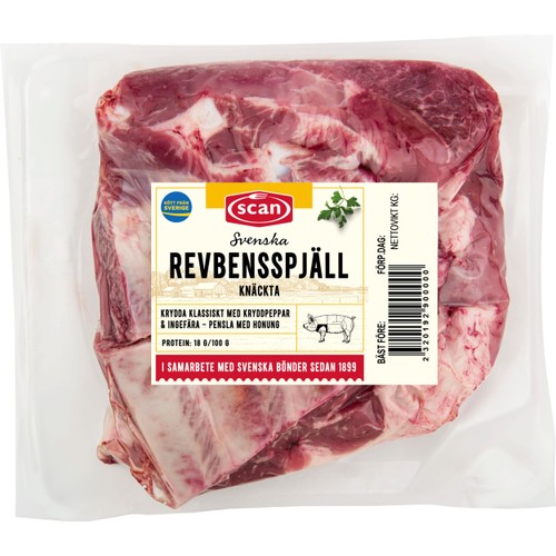 Revben Färsk Knäckta av Gris ca 1kg Scan