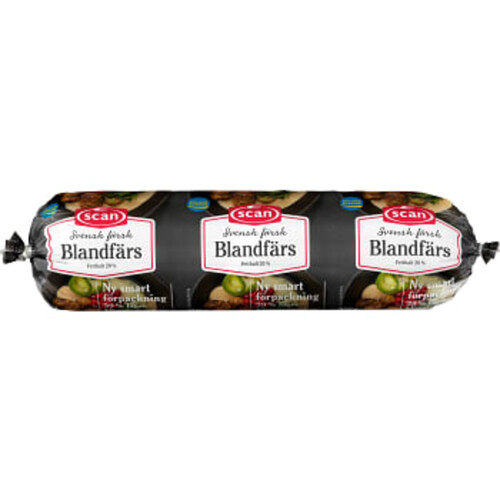 Blandfärs Färsk 50/50 20% 500g Scan