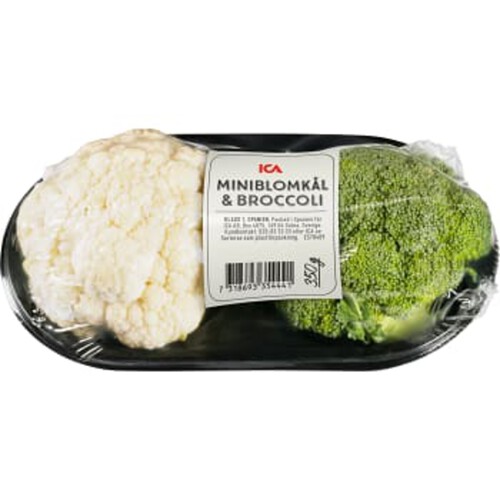 Miniblomkål & broccoli 350g Klass 1 ICA