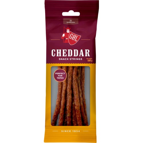 Ölkorv Cheddar Snack Strings 100g Göl
