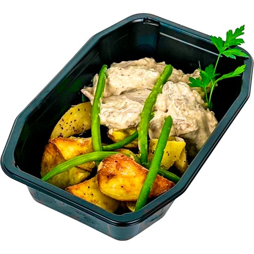Fläskfilégryta Med Klyftpotatis Majsans ca 420g ICA Kvantum Lerum