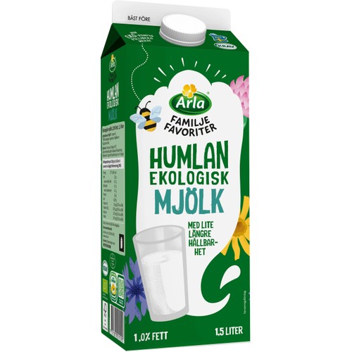 Mjölk Humlan Ekologisk 1% 1500ml KRAV Arla®