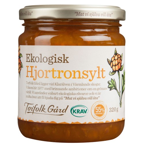 Hjortronsylt 320g KRAV Torfolk Gård