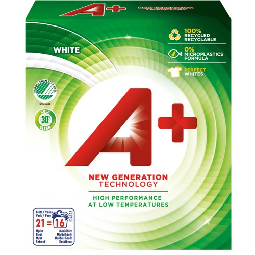 Tvättmedel White Pulver 700g A+