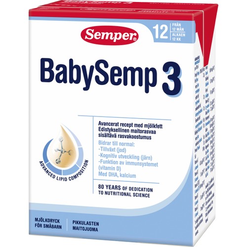 Tillskottsnäring BabySemp 3 Från 12m df 200ml Semper