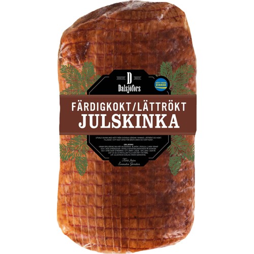 Julskinka Färsk Färdigkokt Lättrökt ca 1,2kg Dalsjöfors