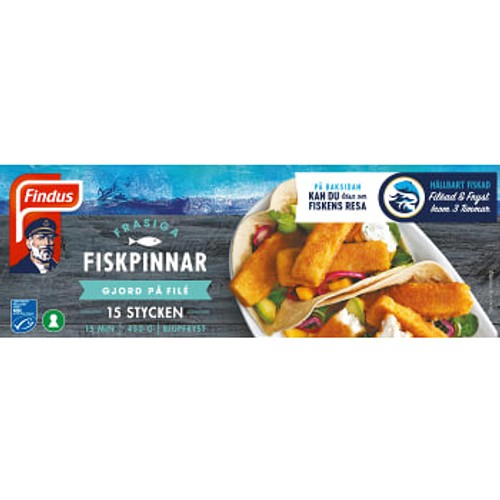 Fiskpinnar Frasiga Fryst 15-p 450g Findus
