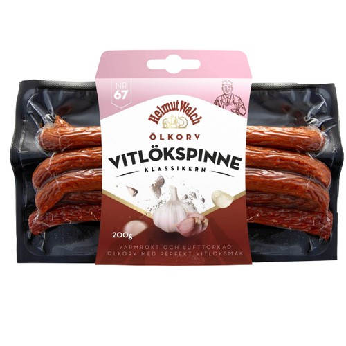Ölkorv Vitlökspinne 200g Helmut Walch Charkuteri