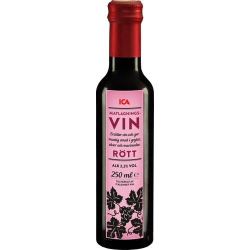 Matlagningsvin Rött 250ml ICA