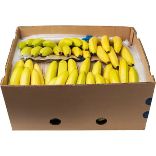 Banan Ekologisk låda Klass 1 Ca 18kg