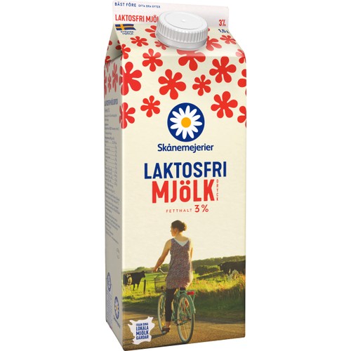 Mjölkdryck 3% Laktosfri 1,5l Skånemejerier