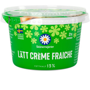 Crème fraiche Lätt 13% 2dl Skånemejerier