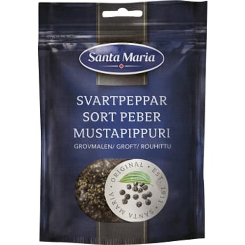 Krydda Svartpeppar Grovmalen påse 65g Santa Maria