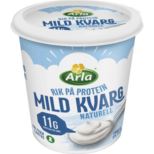 Kvarg Mild Naturell 0,2% Laktosfri 1000g Arla®