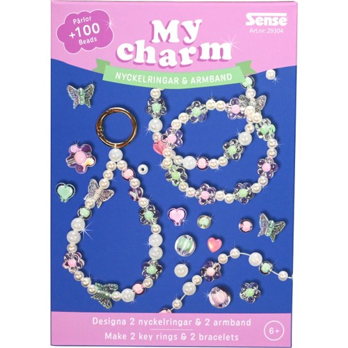 Pysselset Nyckelring och armband Sense