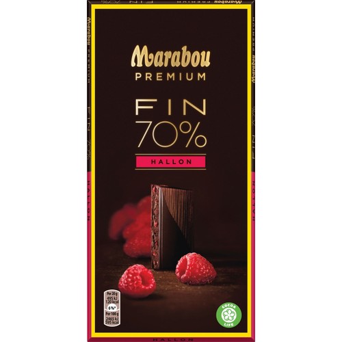 Chokladkaka Premium Raspberry Dark 100g Marabou