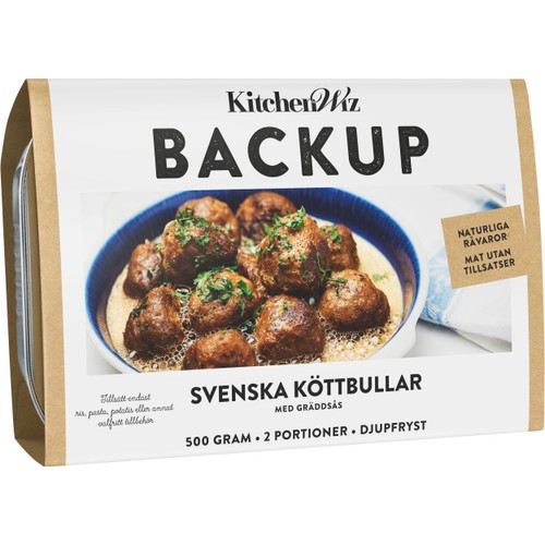 Svenska Köttbullar I Gräddsås 600g KitchenWiz