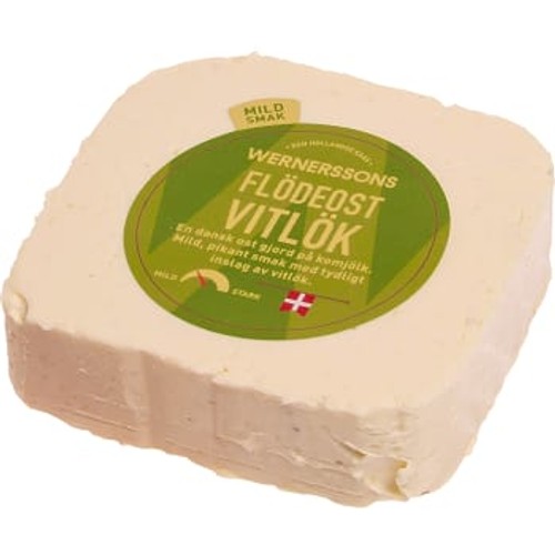 Flödeost Vitlök ca 200g Wernerssons