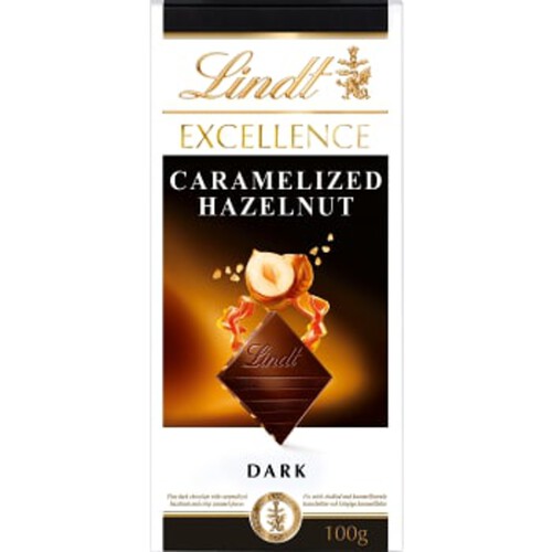 Mörk Choklad EXCELLENCE Caramelized Hazelnut 100g Lindt