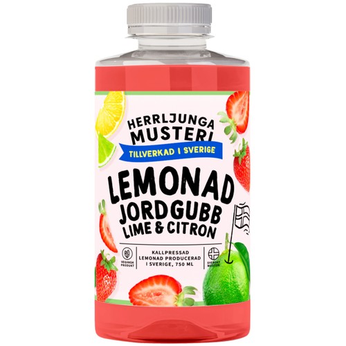 Lemonad Jordgubb Lime 750ml Herrljunga Musteri