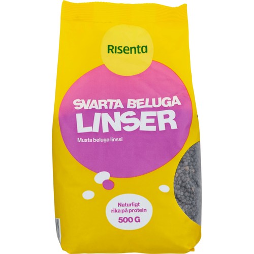 Svarta Belugalinser 500g Risenta