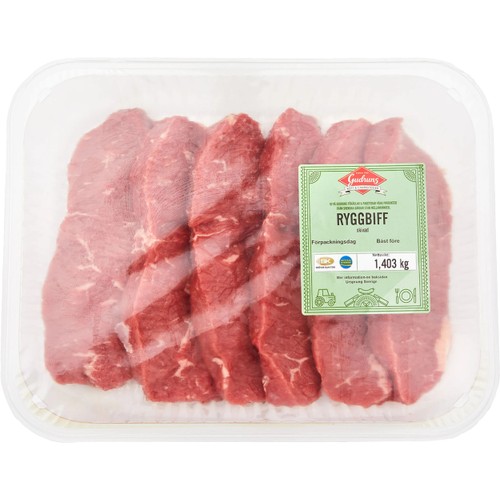 Ryggbiff ca 1,1kg Skövde slakteri
