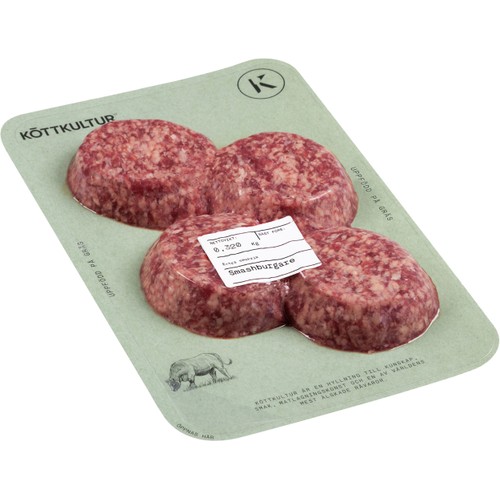 Smashburgare Färska 320g Köttkultur