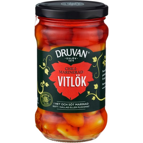 Marinerad Vitlök Söt chili 250g Druvan