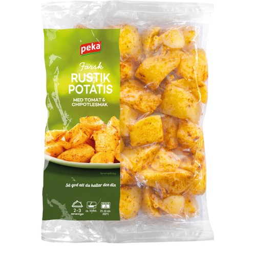 Rustik Potatis Tomat och Chipotlesmak 500g Peka