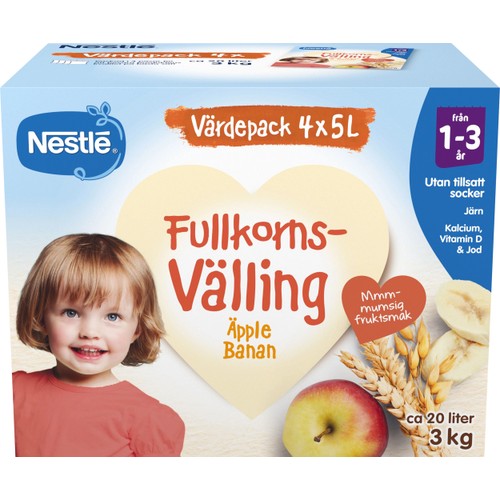 Välling Fullkorn Äpple & banan 1år 20l Nestle