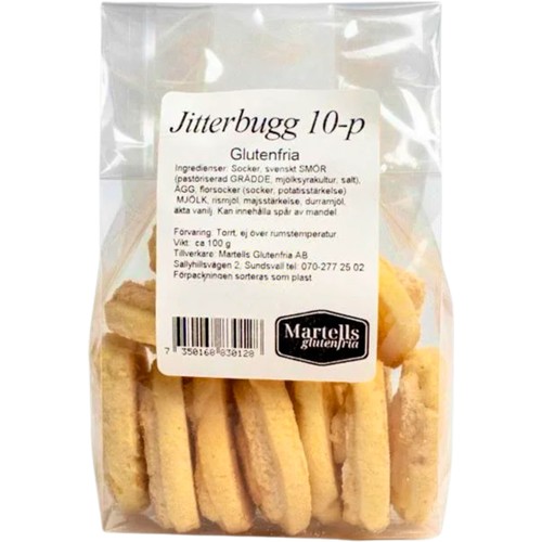 Jitterbugg Glutenfria 10-pack 100g Martells Glutenfria