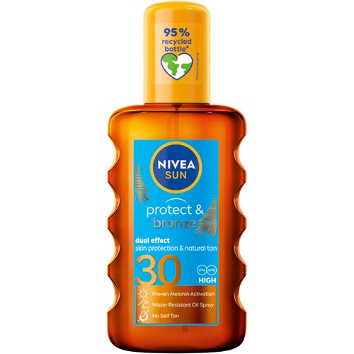 Solkräm Protect & Bronze Oil Spray SPF30 200ml Nivea Sun