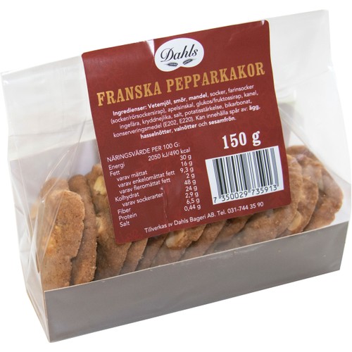 Pepparkaka Fransk 90g Dahls Bageri