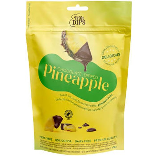 Chokladdoppad torkad frukt Pineapple Chocolate Dips Pineapple 100g Fruit Dips