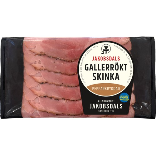 Skinka Gallerrökt Pepparkryddad 100g Jakobsdals