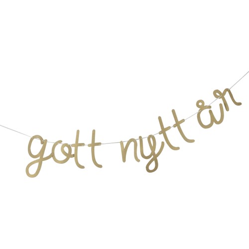 Girlang Gott nytt år Guld 4m
