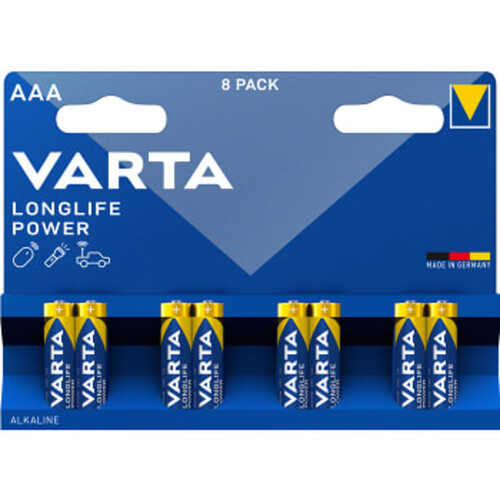 Batteri Longlife power AAA 8-p