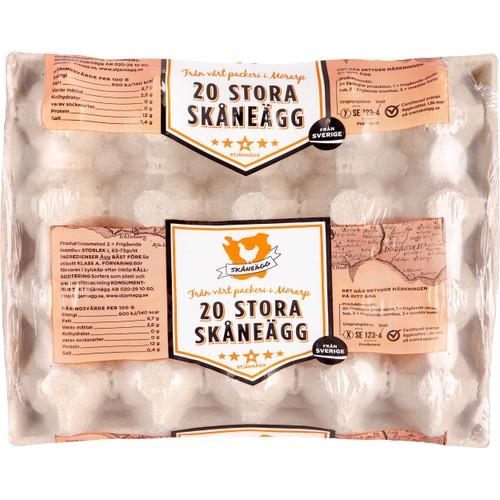 Skåneägg Frigående inne L 20-p Stjärnägg