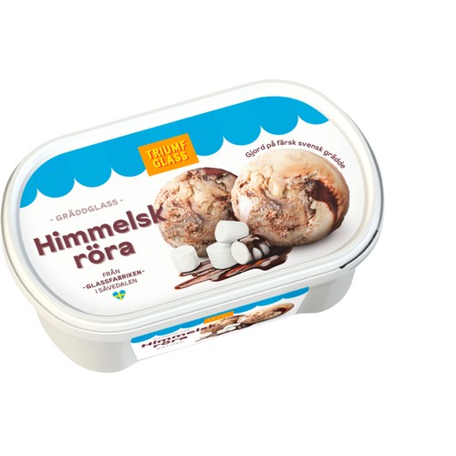 Gräddglass Himmelsk röra 500ml Triumf Glass