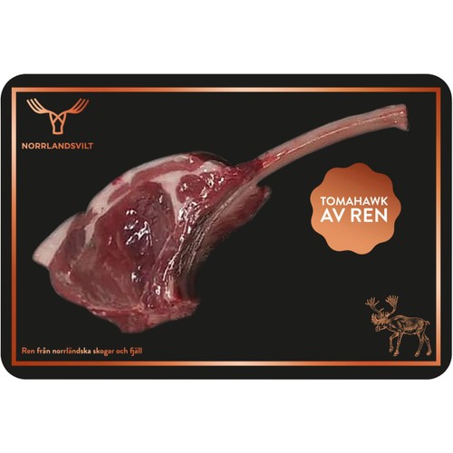 Tomahawk av ren ca 250g Norrlandsvilt