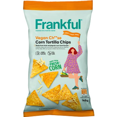Chips Corn Tortilla Vegan Ch**se 145g Frankful