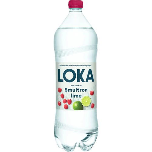 Vatten Kolsyrad Smultron Lime 1,5l Loka