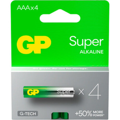 Batteri GP Super Alkaline AAA/LR03 4-pack GP