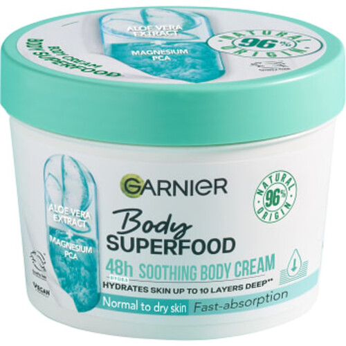Bodybutter Superfood 80H Soothing Cream Sensitive Skin 380ml Garnier
