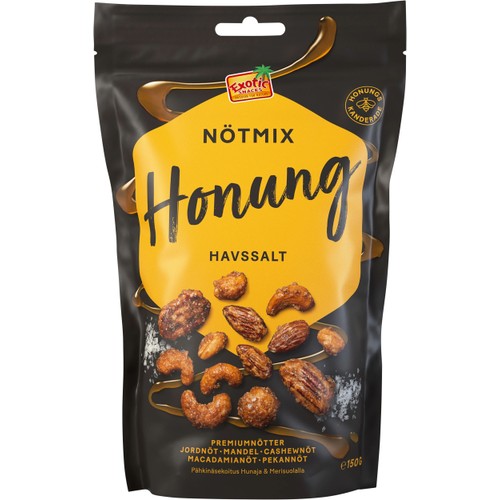Nötmix Honung & Havssalt 150g  Exotic Snacks