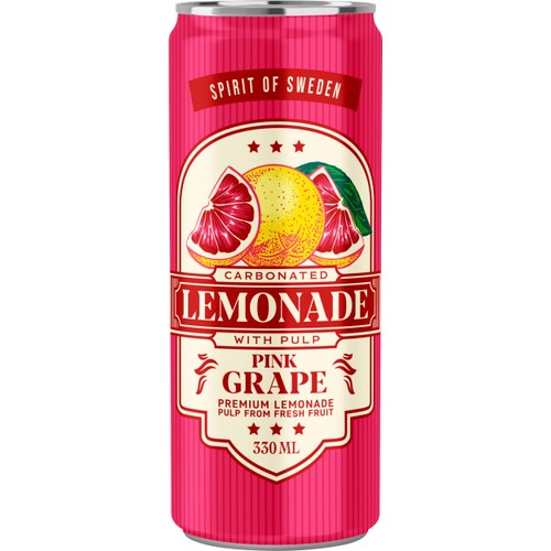 Lemonad Pink Grape 33cl Spirit of Sweden