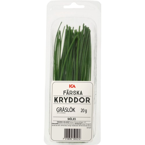 Gräslök i ask 20g Klass 1 ICA