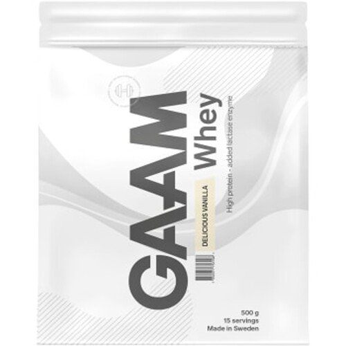 Whey 100%, Delicious vanilla 500gram GAAM