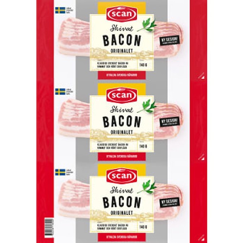Bacon 3-pack 420g Scan