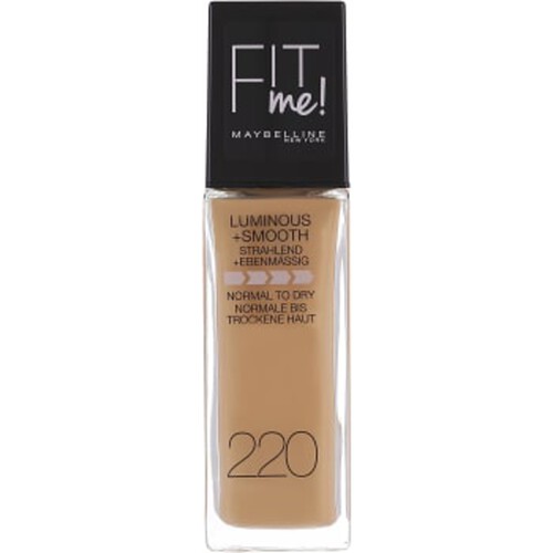 Foundation Fit Me Luminous + Smooth Natural Beige 220 30ml Maybelline